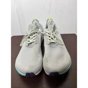 Flux Adapt Runner Gray Neon Mens Size 14 Running Athletic Walking Knit Shoes